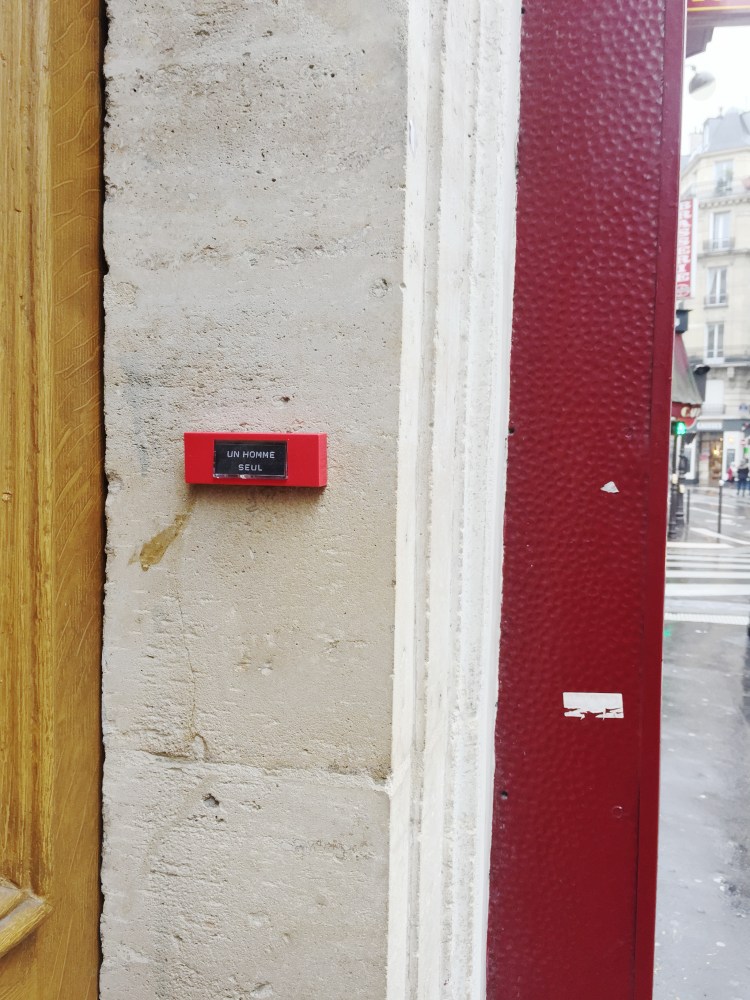 Un homme seul - Le Sonneur – 2014 – Paris