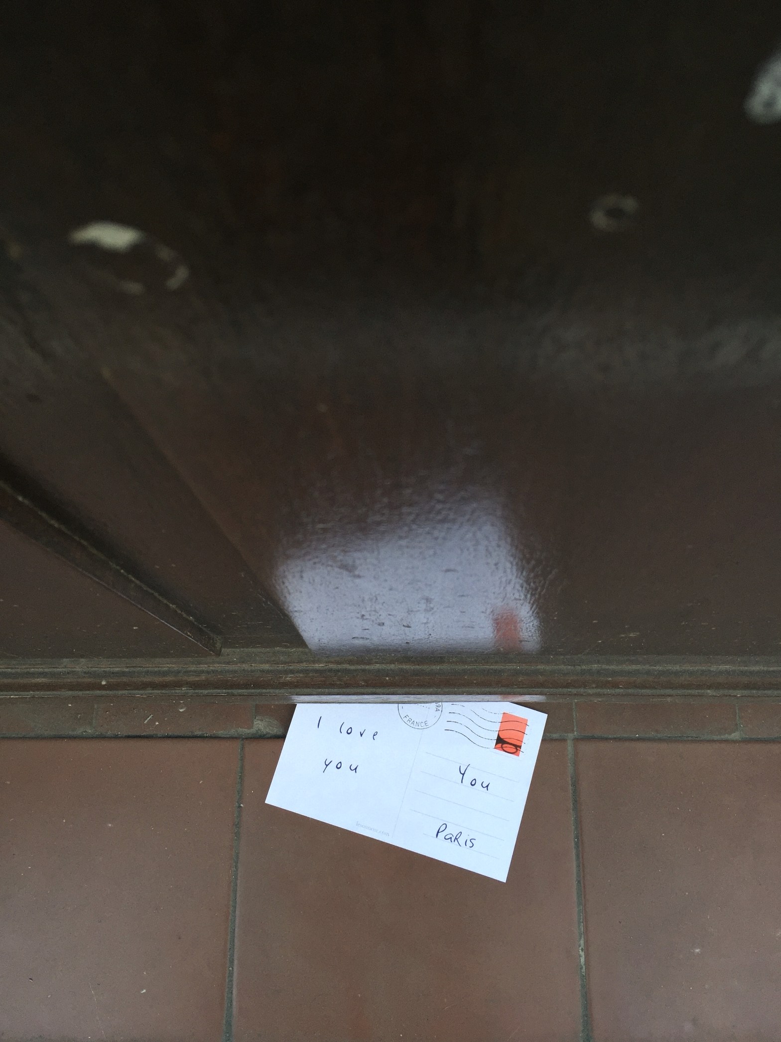 Love postcards "I love you" - Paris - 2015 - Le Sonneur