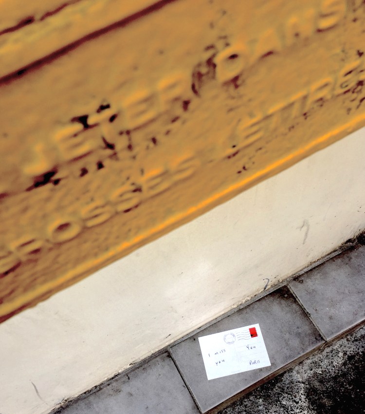 Love postcards "I miss you" - Paris - 2015 - Le Sonneur