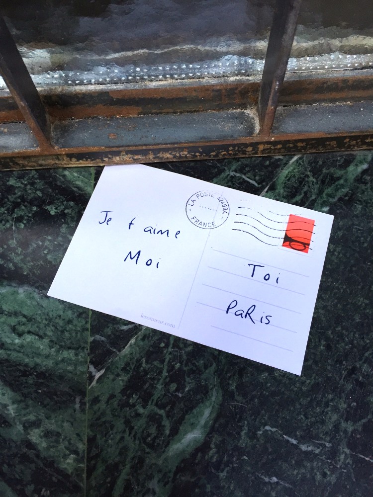 Love postcards "Je t'aime" - Paris - 2015 - Le Sonneur