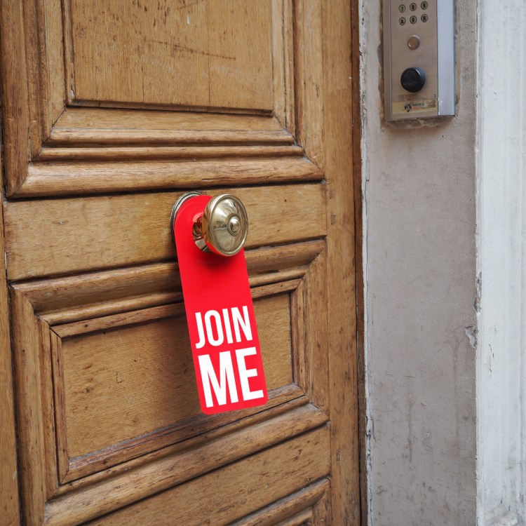 Door hanger « Join me » – Paris – 2016 – Le Sonneur