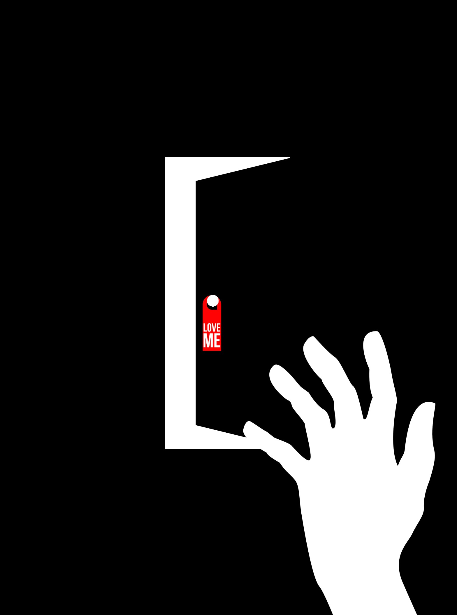 « Love me » door hanger – Drawing – 2016 – Le Sonneur