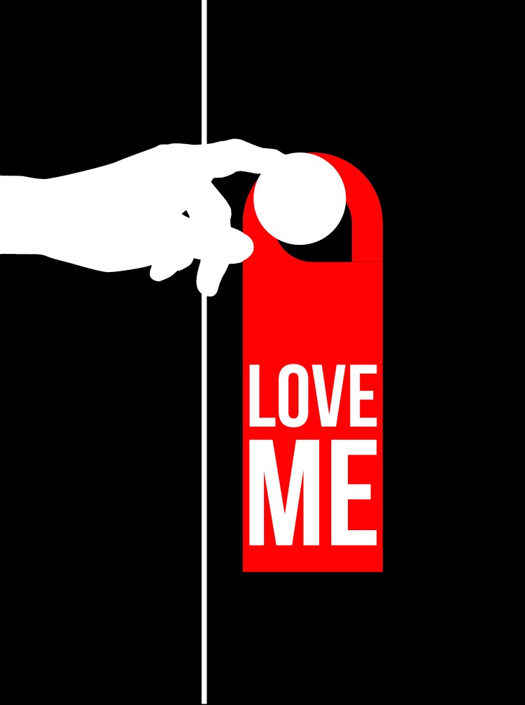 « Love me » door hanger – Drawing – 2016 – Le Sonneur