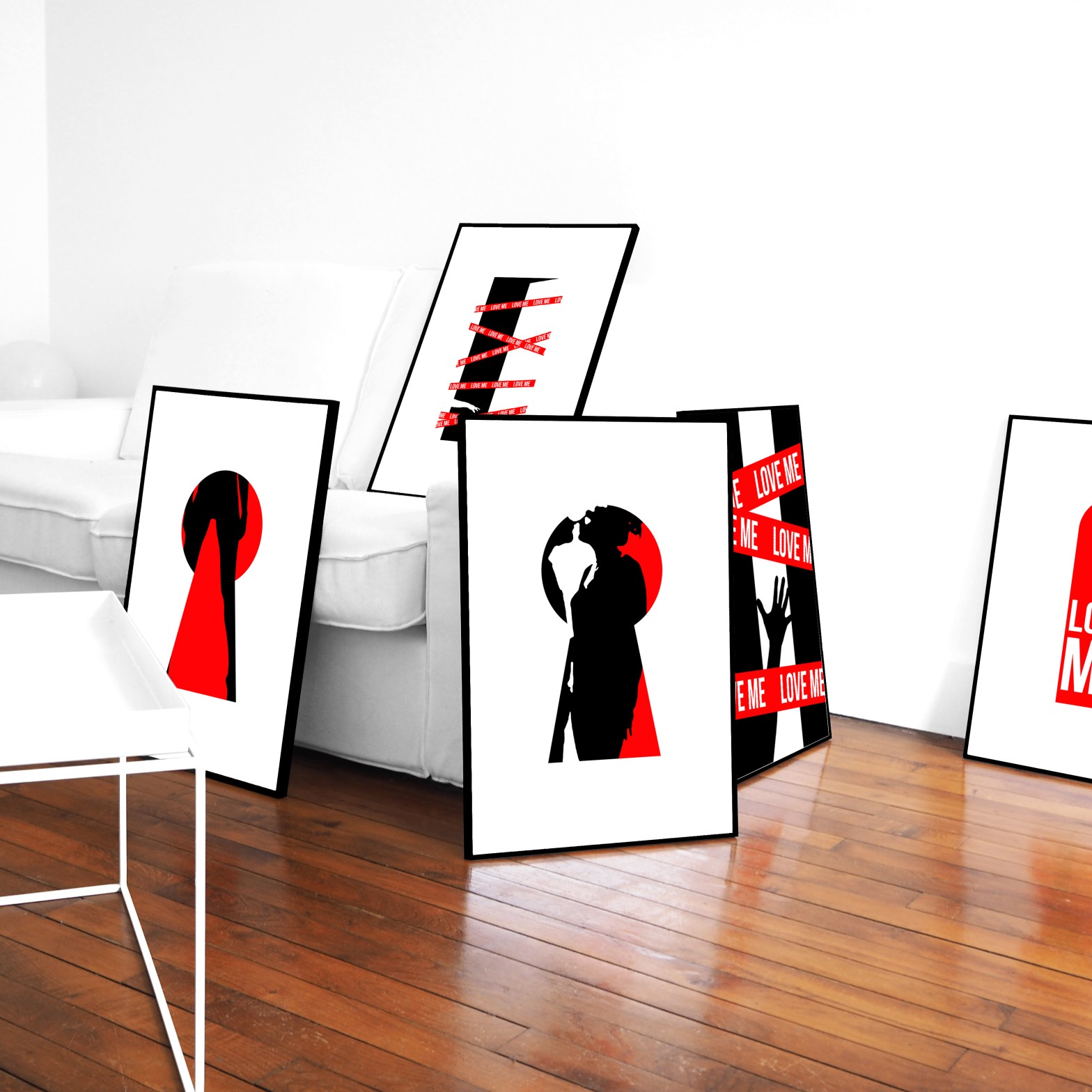 Keyhole and Red Ribbon Prints – Paris – 2017 – Le Sonneur