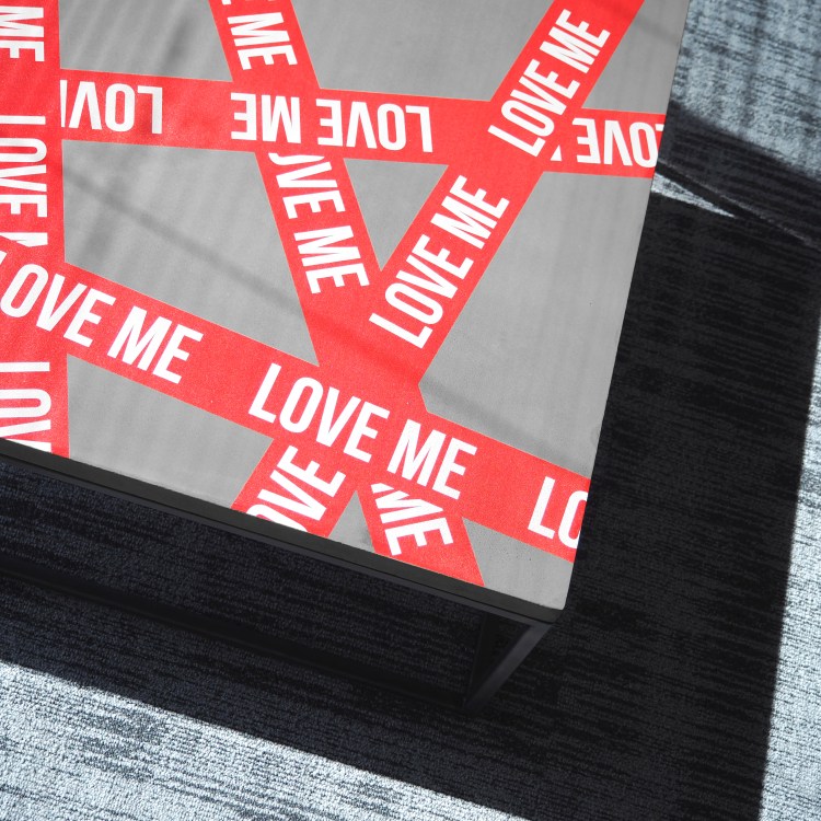 "Love Me" Table - Fine Art Printed concrete and steel - Limited edition of 8 - More here : www.lyon-beton.com