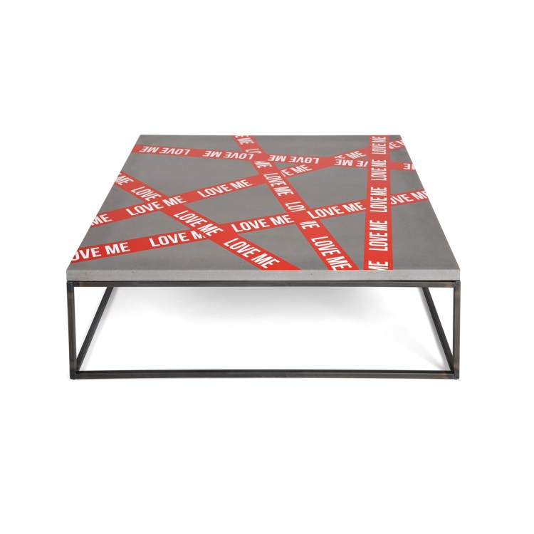 "Love Me" Table - Fine Art Printed concrete and steel - (CAPSULE) Selection for Lyon Béton - Limited edition of 30 - More here : www.lyon-beton.com