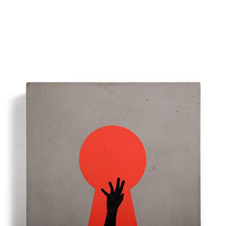 Painting and bells on concrete - Limited edition - Available here : www.frag-art.com