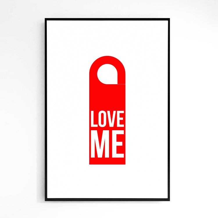 “Love Me” Door Hanger Print - Le Sonneur - 2017