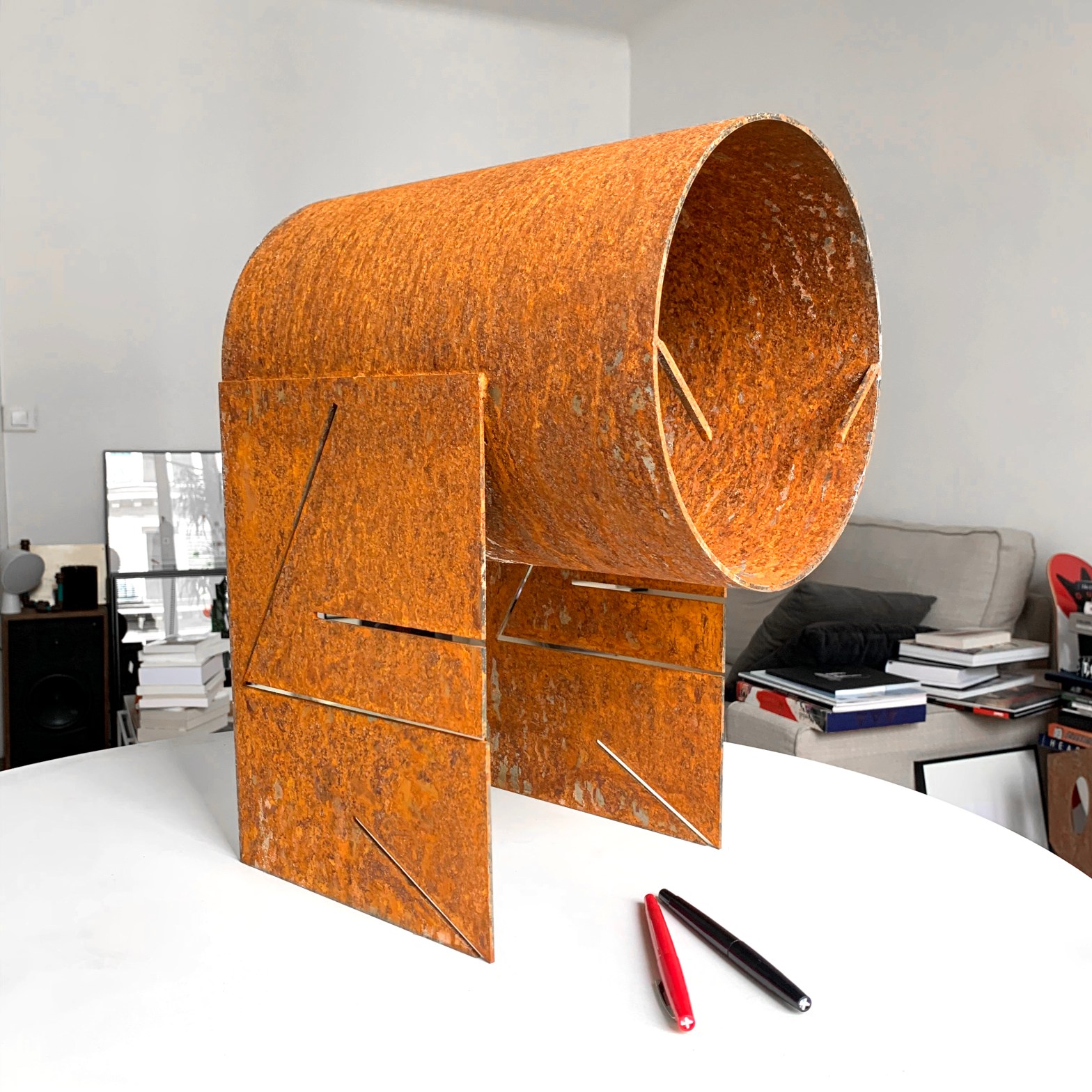 La Bouche – Steel Sculpture – Le Sonneur – 2020