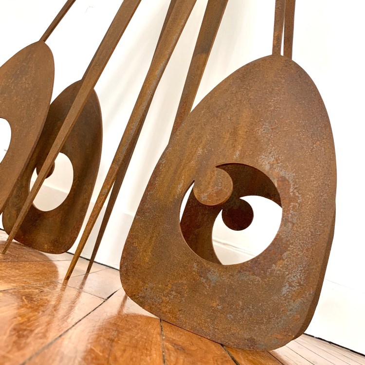 Le Bagagiste - Rusted Steel Sculpture - The Hotel - Le Sonneur - 2020